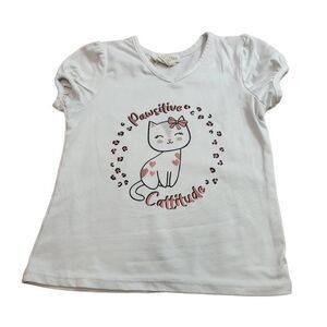 Emma & Elsa pawsative catitude cat shirt 3T